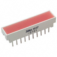 Stanley Electric Co - MU07-2101 - LED RECTANGLE 6X29 RED DIFF 10PI