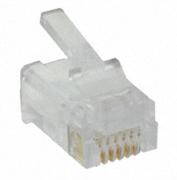 Stewart Connector - 937-SP-3066R-SL - CONN MOD PLUG 6P6C UNSHIELDED