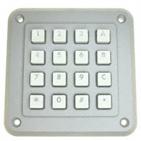 Storm Interface - 4K16T103 - SWITCH KEYPAD 16 KEY 0.05A 24V