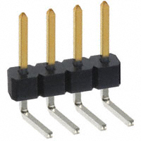 Sullins Connector Solutions - PBC04SBBN - CONN HEADER .100 SINGL R/A 4POS