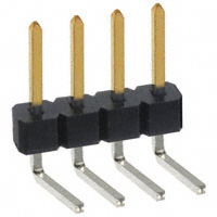 Sullins Connector Solutions - PBC04SBCN - CONN HEADER .100 SINGL R/A 4POS