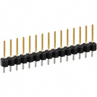 Sullins Connector Solutions - PBC15SFAN - CONN HEADER .100 SINGL STR 15POS