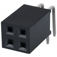 Sullins Connector Solutions - PPTC022LJBN-RC - CONN FEMALE 4POS DL .1" R/A TIN