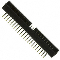 Sullins Connector Solutions - SBH21-NBPN-D22-RA-BK - CONN HEAD 2MM 44POS GOLD R/A