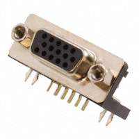 Sullins Connector Solutions - SDS108-PRP1-F15-SN63-1 - CONN DSUB HD RCPT 15POS R/A SLDR