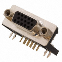 Sullins Connector Solutions - SDS108-PRP2-F15-SN63-1 - CONN DSUB HD RCPT 15POS R/A SLDR