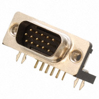 Sullins Connector Solutions - SDS108-PRP2-M15-SN13-1 - CONN DSUB HD PLUG 15POS R/A SLDR