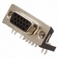 Sullins Connector Solutions - SDS108-PRW1-F15-SN13-1 - CONN DSUB HD RCPT 15POS R/A SLDR