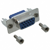 Sullins Connector Solutions - SDS160-PRW2-F15-UND7-2 - CONN D-SUB HD RCPT 15P VERT SLDR