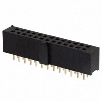 Sullins Connector Solutions - SFH11-PBPC-D13-ST-BK - CONN HEADR FMALE 26POS .1" DL AU