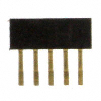 Sullins Connector Solutions - SFM210-LPSE-D05-ST-BK - CONN HDR FMAL 10PS 1MM DL AU T/H