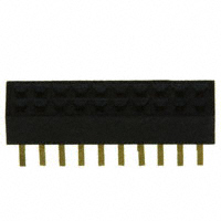 Sullins Connector Solutions - SFM210-LPSE-D10-ST-BK - CONN HDR FMAL 20PS 1MM DL AU T/H