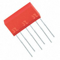 SunLED - XEUR23D - LIGHTBAR 5X16MM RED RED DIFF