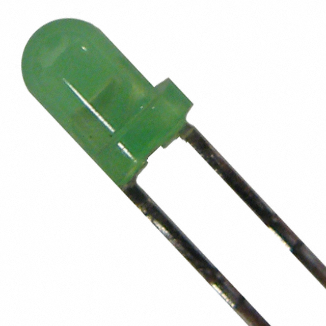 SunLED - XLUG34D - LED GRN DIFF 3MM ROUND T/H