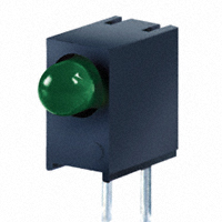 SunLED - XNK1LUG147D - LED 1POS GREEN DIFFUSED CBI