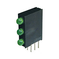 SunLED - XPZ3LUG11D - LED 3POS GREEN DIFFUSED CBI