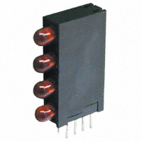 SunLED - XWA4LUR147D - LED 3MM QUAD LVL RED RD DIFF CBI