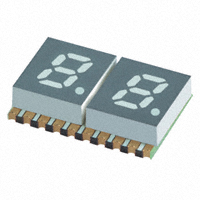 SunLED - XZFVG05C2 - DISPLAY 0.2" 2DIGIT GREEN CC SMD