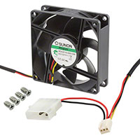 Sunon Fans - 3159/ME80251V3-000U-G99 - FAN AXIAL 80X25MM VAPO 12VDC