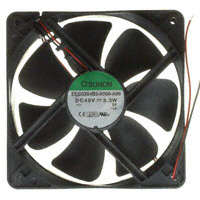 Sunon Fans - EEC0384B3-000U-A99 - FAN AXIAL 120X38MM 48VDC WIRE