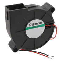 Sunon Fans - GB1205PHVX-8AY.GN - FAN BLOWER 51.6X15MM 12VDC WIRE