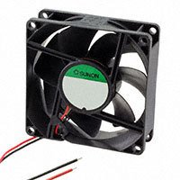 Sunon Fans - GE80252B1-000U-AE9 - FAN 80X25MM 24VDC IP68 60CFM