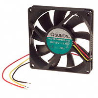 Sunon Fans - KD1208PHB1-A H.F - FAN AXIAL 80X15MM 12VDC WIRE