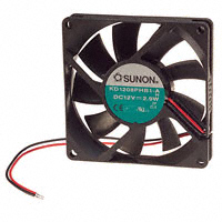 Sunon Fans - KD1208PHB1- A.H. - FAN AXIAL 80X15MM 12VDC WIRE