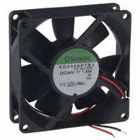 Sunon Fans - KD2408PTB1.13.(2).GN - FAN AXIAL 80X25MM 24VDC WIRE