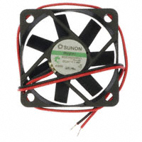 Sunon Fans - KDE0505PFV1.11.MS.A.GN - FAN AXIAL 50X10MM VAPO 5VDC WIRE