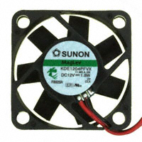 Sunon Fans - KDE1204PFVX.11.MS.A.GN - FAN AXIAL 40X10MM 12VDC WIRE