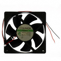 Sunon Fans - KDE2412PMV1.13.MS.A.GN - FAN AXIAL 120X38MM 24VDC WIRE