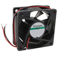 Sunon Fans - MB60251V1-000U-A99 - FAN AXIAL 60X25MM 12VDC WIRE