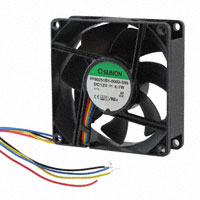 Sunon Fans - PF80251B1-000U-S99 - FAN AXIAL 80X25MM 12VDC WIRE