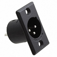 Switchcraft Inc. - D3MB - CONN RCPT MALE 3PIN BLACK/SILVER