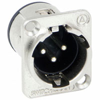 Switchcraft Inc. - E3MSC - CONN RCPT 3POS MALE SOLDER CUP