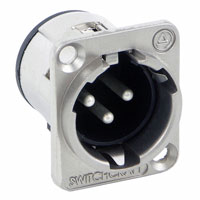 Switchcraft Inc. - E3MST - CONN RCPT 3POS MALE SLV PCB