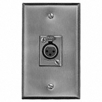 Switchcraft Inc. - J3FS - CONN PLUG WALL PLATE 3POS FEMALE