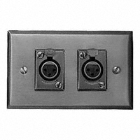 Switchcraft Inc. - K3FS - CONN DUAL PLUG WALLPLT 3POS FMAL