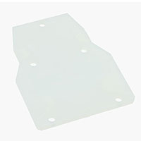 TE Connectivity AMP Connectors - 110-BU - TERM BLOCK END SECTION NEMA GRAY