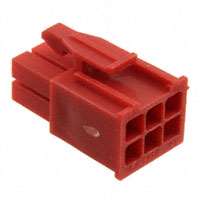 TE Connectivity AMP Connectors - 1-172168-2 - CONN HOUSING PLUG 6POS DUAL RED