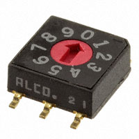 TE Connectivity ALCOSWITCH Switches - 1-1825013-0 - SWITCH ROTARY DIP BCD 0.40VA 20V