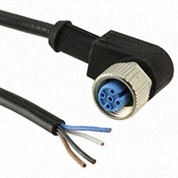 TE Connectivity AMP Connectors - 1-2273083-1 - M12X1 RA SKT 4P PIGTAIL 1.5M A