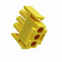 TE Connectivity AMP Connectors - 1-350766-4 - 03P UMNL V0 PLUG HSG YELLOW