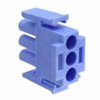 TE Connectivity AMP Connectors - 1-350766-6 - 03P UMNL V0 PLUG HSG BLUE