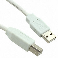 TE Connectivity AMP Connectors - 1487588-2 - USB, A-B, 28/24, WHITE, 1.5M