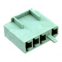 TE Connectivity AMP Connectors - 1-521498-0 - CONN RCPT HSG 0.25 4POS GREEN