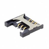 TE Connectivity AMP Connectors - 1612586-1 - CONN SIM CARD PUSH-PULL R/A SMD