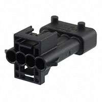 TE Connectivity AMP Connectors - 1-962340-1 - CONN TAB HOUSING 4POS BLACK