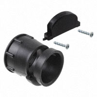 TE Connectivity AMP Connectors - 206512-6 - CONN BACKSHELL W/CLAMP SZ 23 BLK